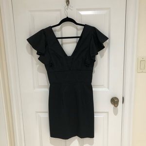 Milly flutter sleeve dress